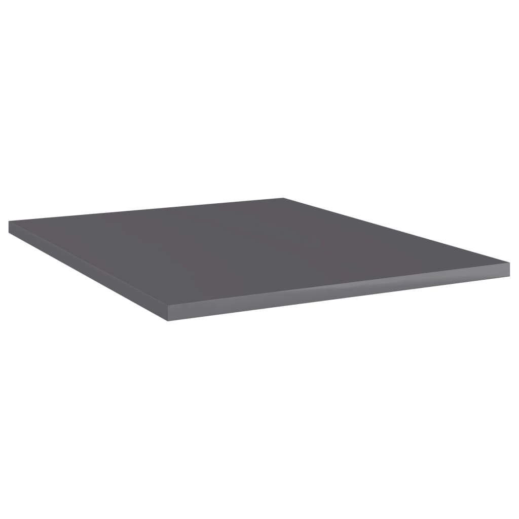 Panneaux bibliothèque 8 pcs Gris brillant 40x50x1,5cm Aggloméré Étagères vidaXL   
