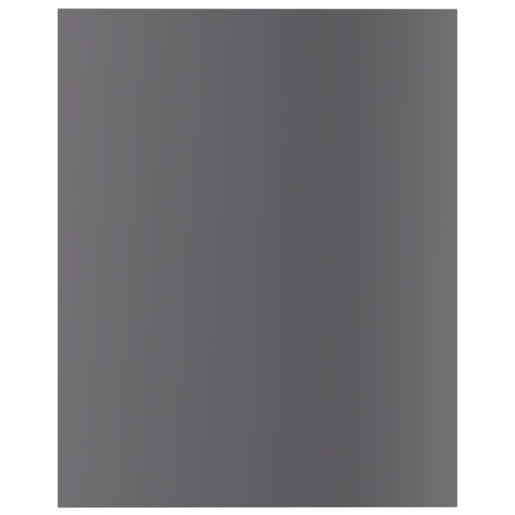 Panneaux bibliothèque 8 pcs Gris brillant 40x50x1,5cm Aggloméré Étagères vidaXL   