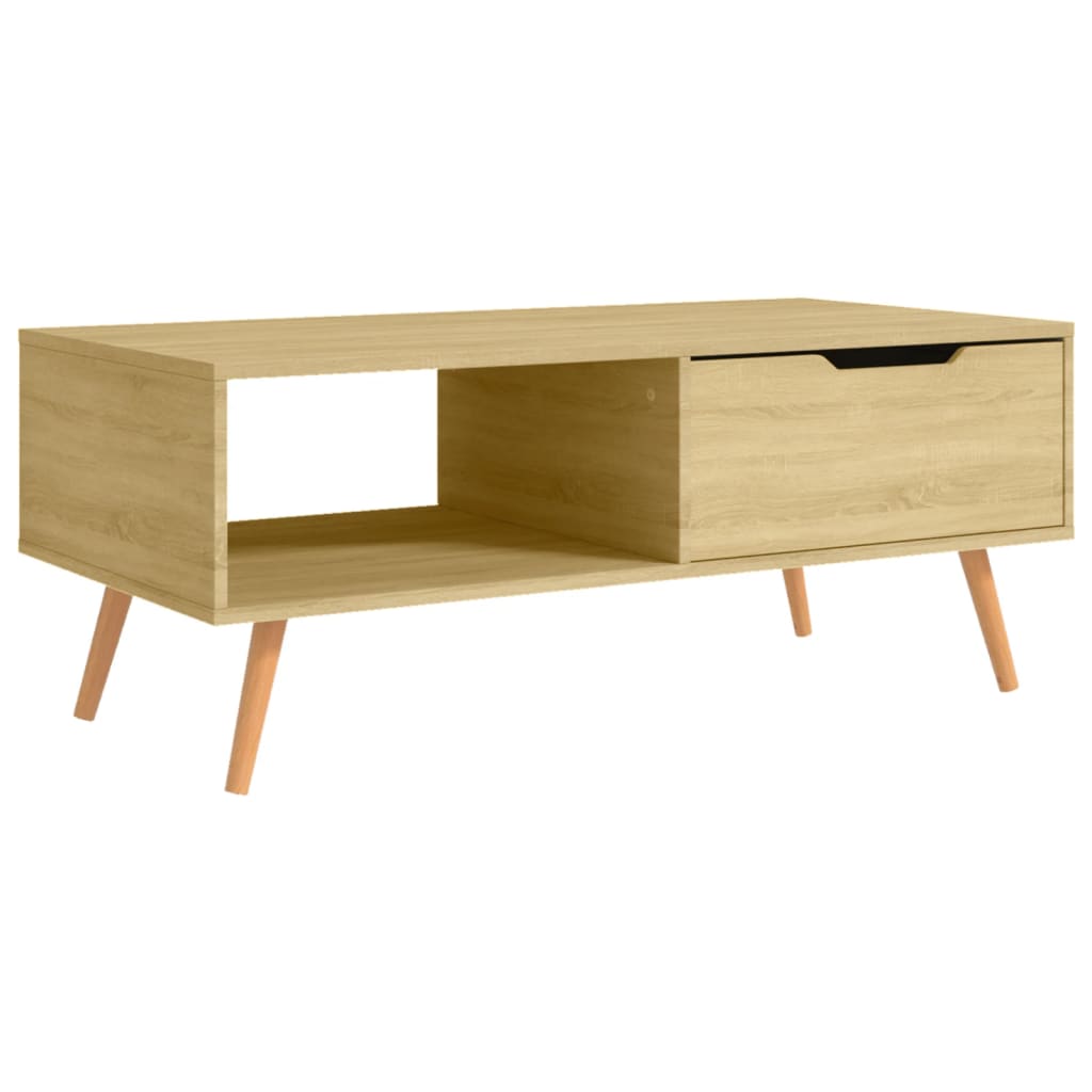 Table basse Chêne Sonoma 100x49,5x43 cm Aggloméré Tables basses vidaXL   