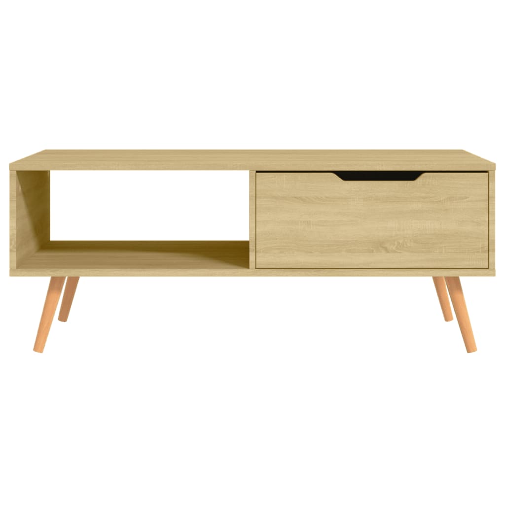 Table basse Chêne Sonoma 100x49,5x43 cm Aggloméré Tables basses vidaXL   