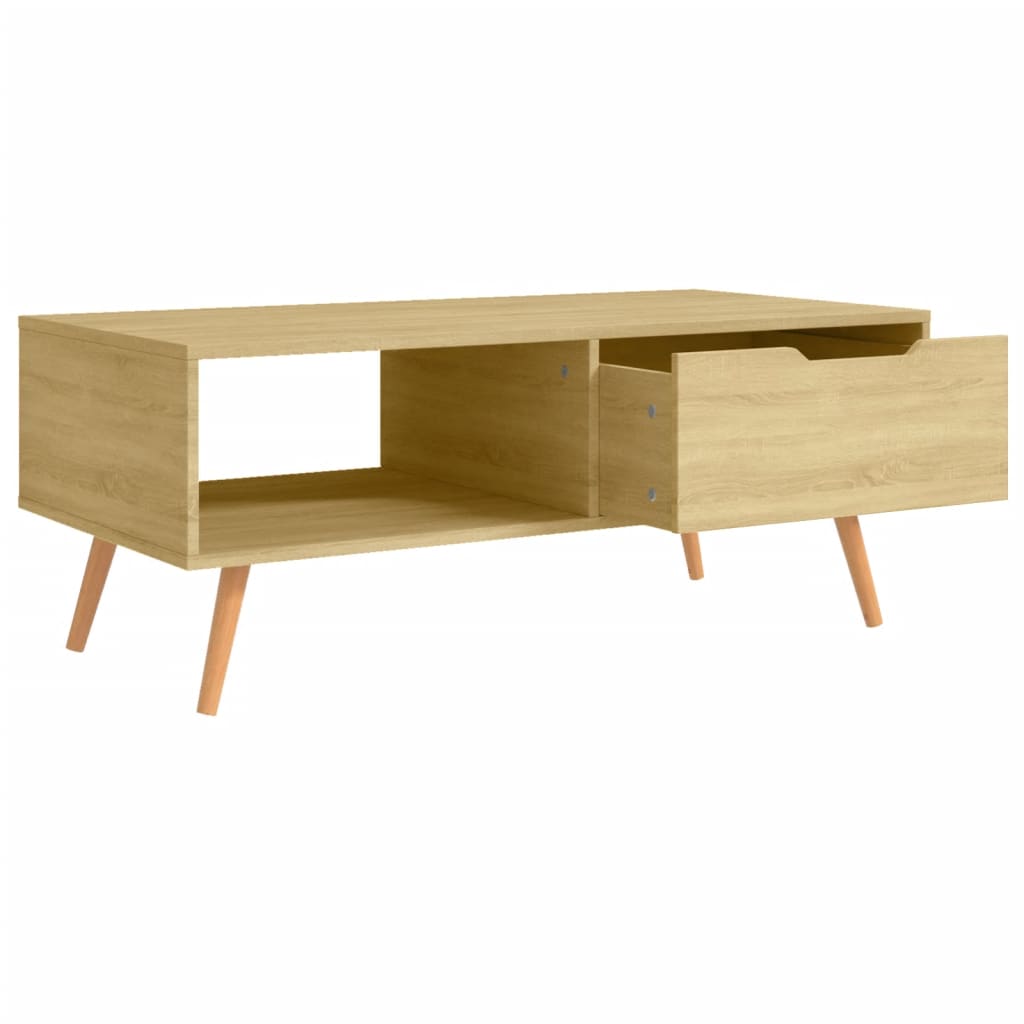 Table basse Chêne Sonoma 100x49,5x43 cm Aggloméré Tables basses vidaXL   