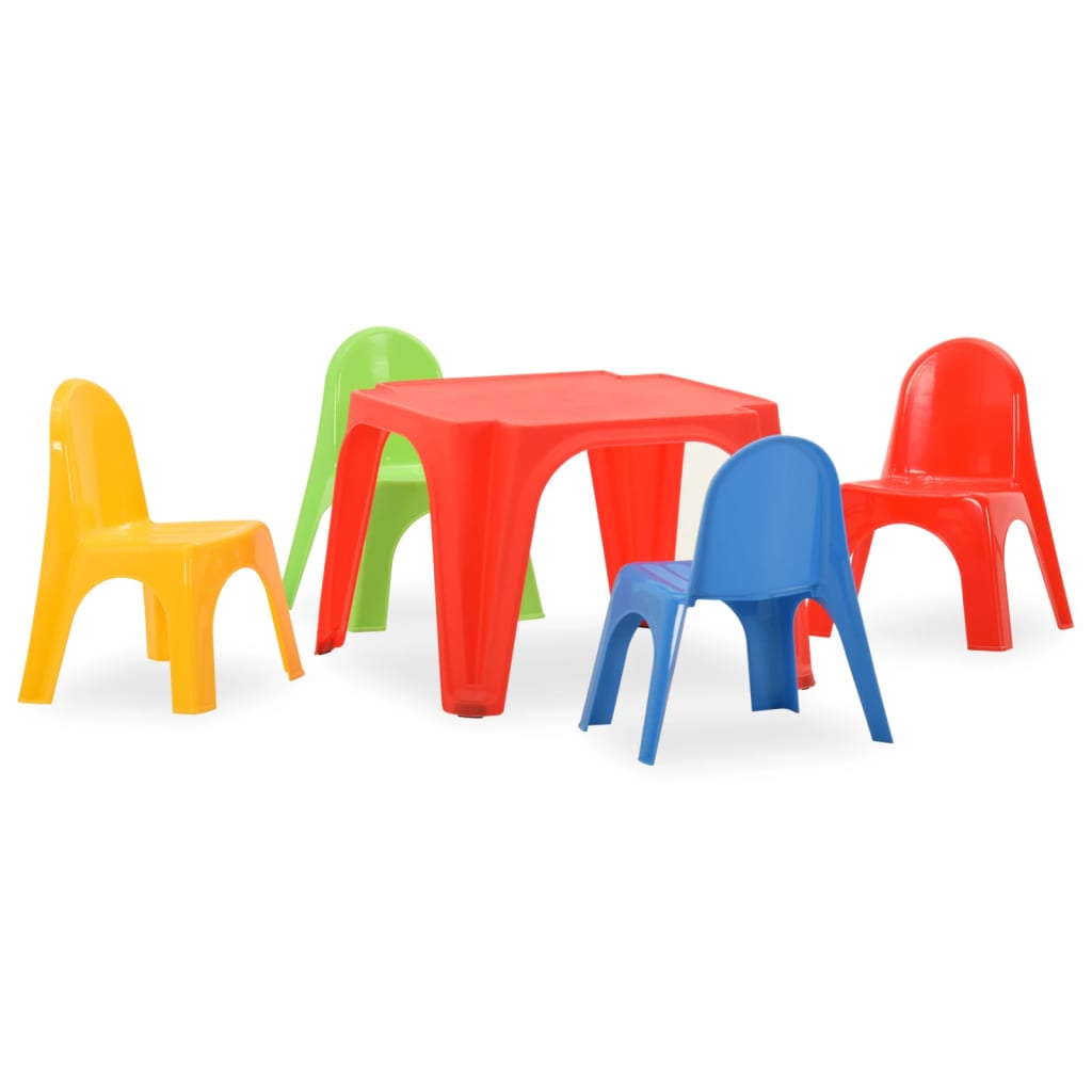 Ensemble de table et chaises pour enfants PP Meubles pour bébés & tout-petits vidaXL   