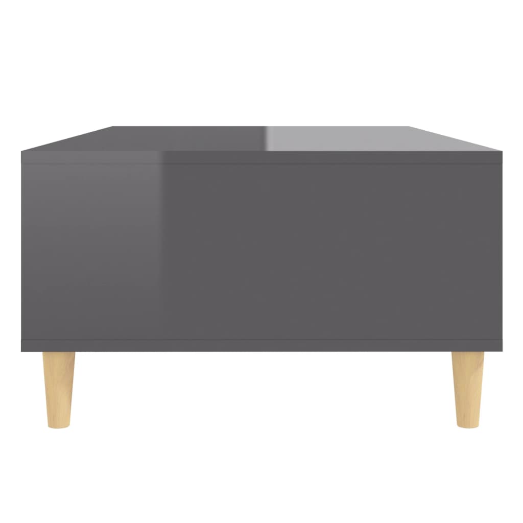 Table basse Gris brillant 103,5x60x35 cm Aggloméré Tables basses vidaXL   