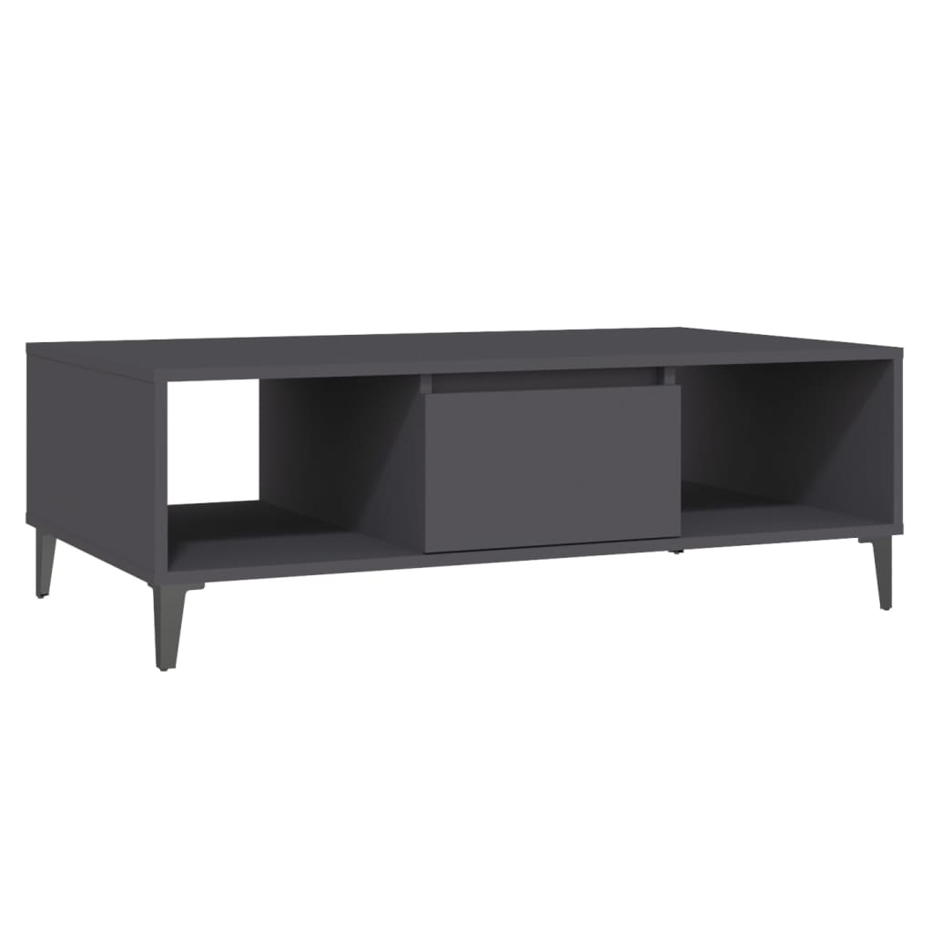 Table basse Gris 103,5x60x35 cm Aggloméré Tables basses vidaXL   