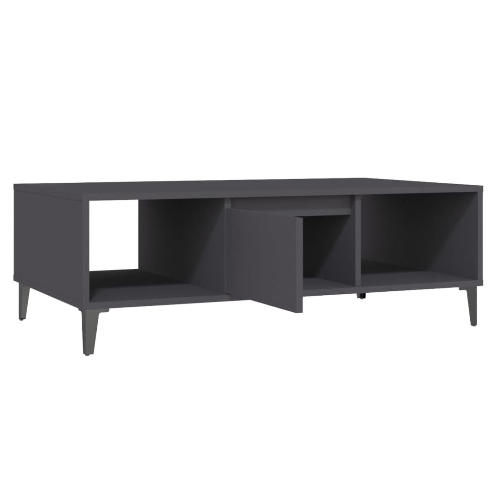 Table basse Gris 103,5x60x35 cm Aggloméré Tables basses vidaXL   