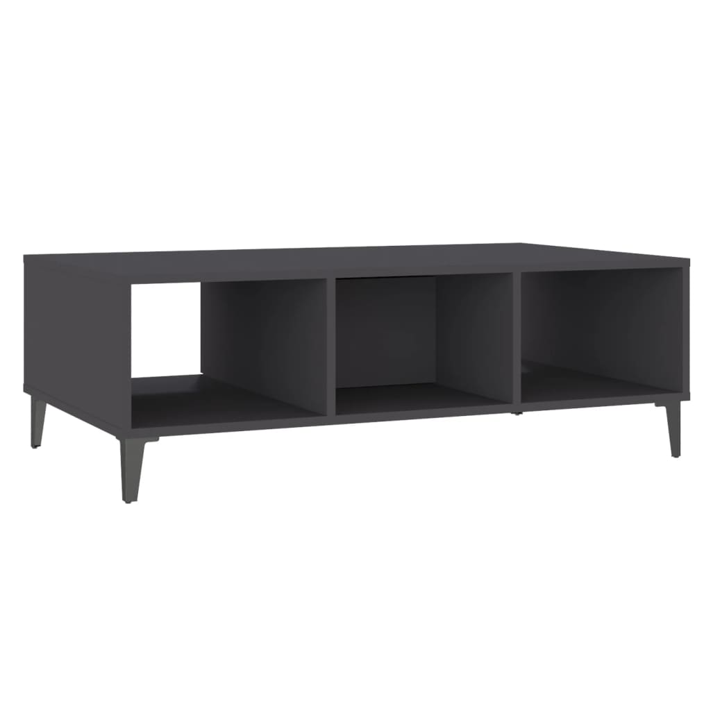 Table basse Gris 103,5x60x35 cm Aggloméré Tables basses vidaXL   