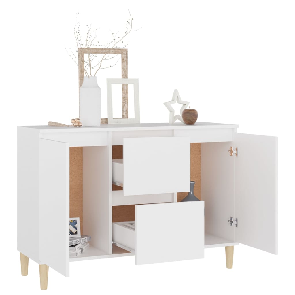 Buffet Blanc 103,5x35x70 cm Aggloméré Buffets & bahuts vidaXL   