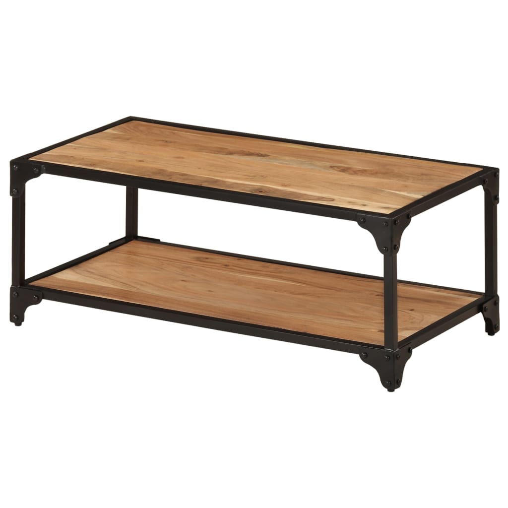 Table basse 90x45x35 cm Bois d'acacia solide Tables basses vidaXL   
