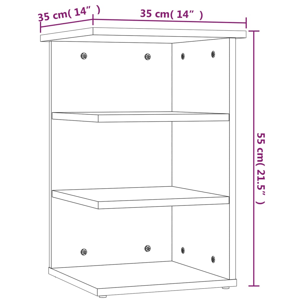 Armoire latérale Blanc 35x35x55 cm Aggloméré Buffets & bahuts vidaXL   