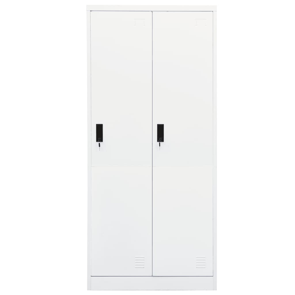 Garde-robe Blanc 80x50x180 cm Acier Armoires vidaXL   