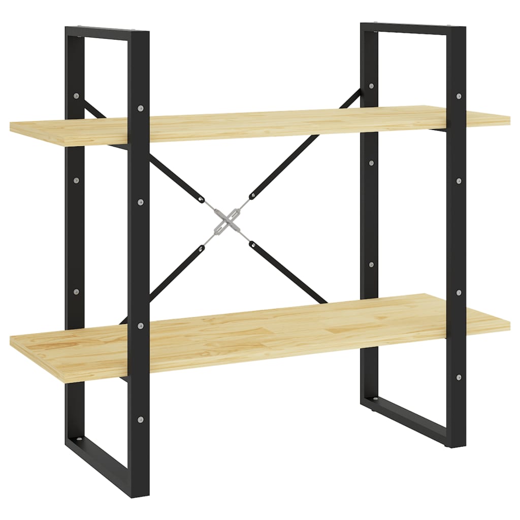 Bibliothèque à 2 niveaux 80x30x70 cm Bois de pin massif Bibliothèques vidaXL   