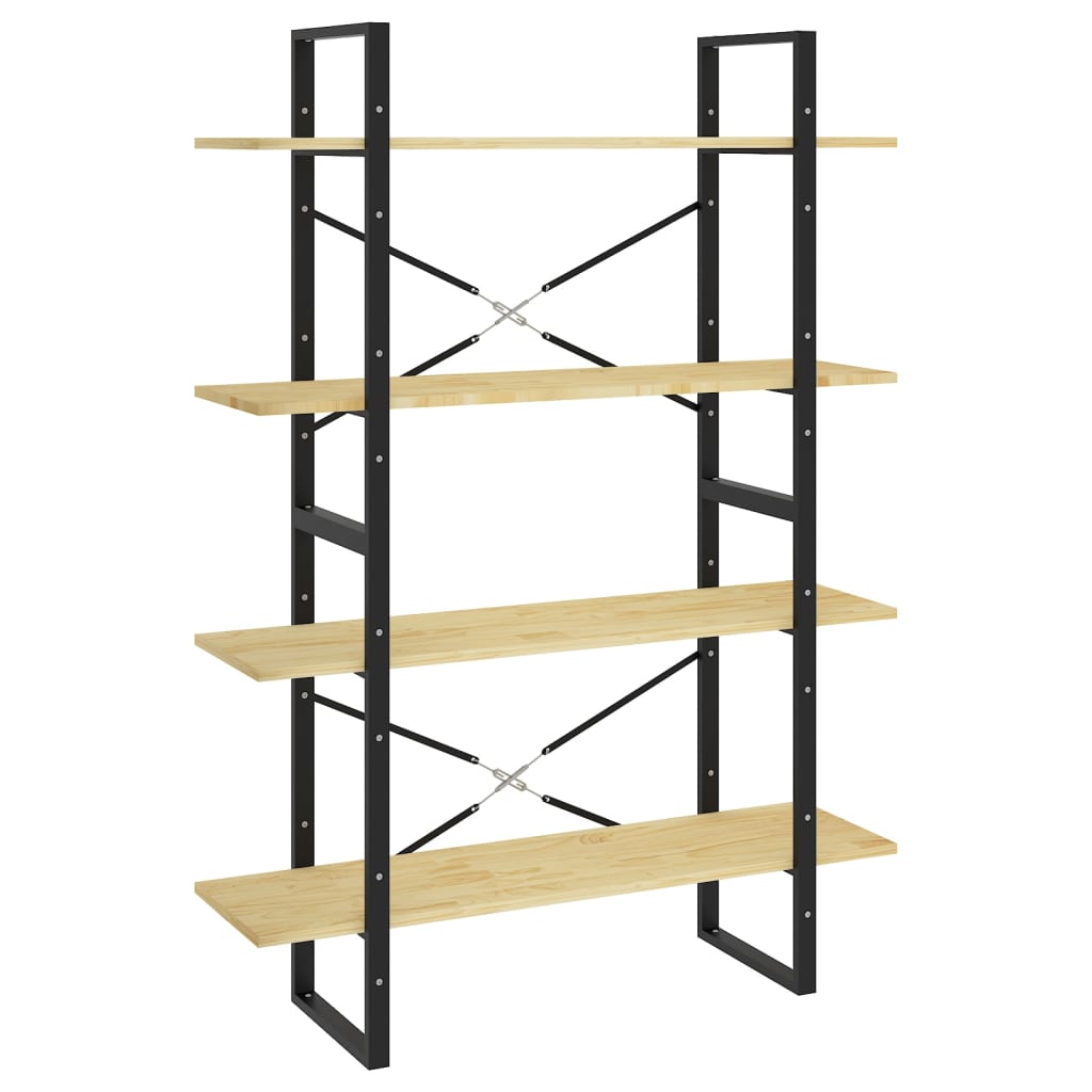 Bibliothèque à 4 niveaux 100x30x140 cm Bois de pin massif Bibliothèques vidaXL   