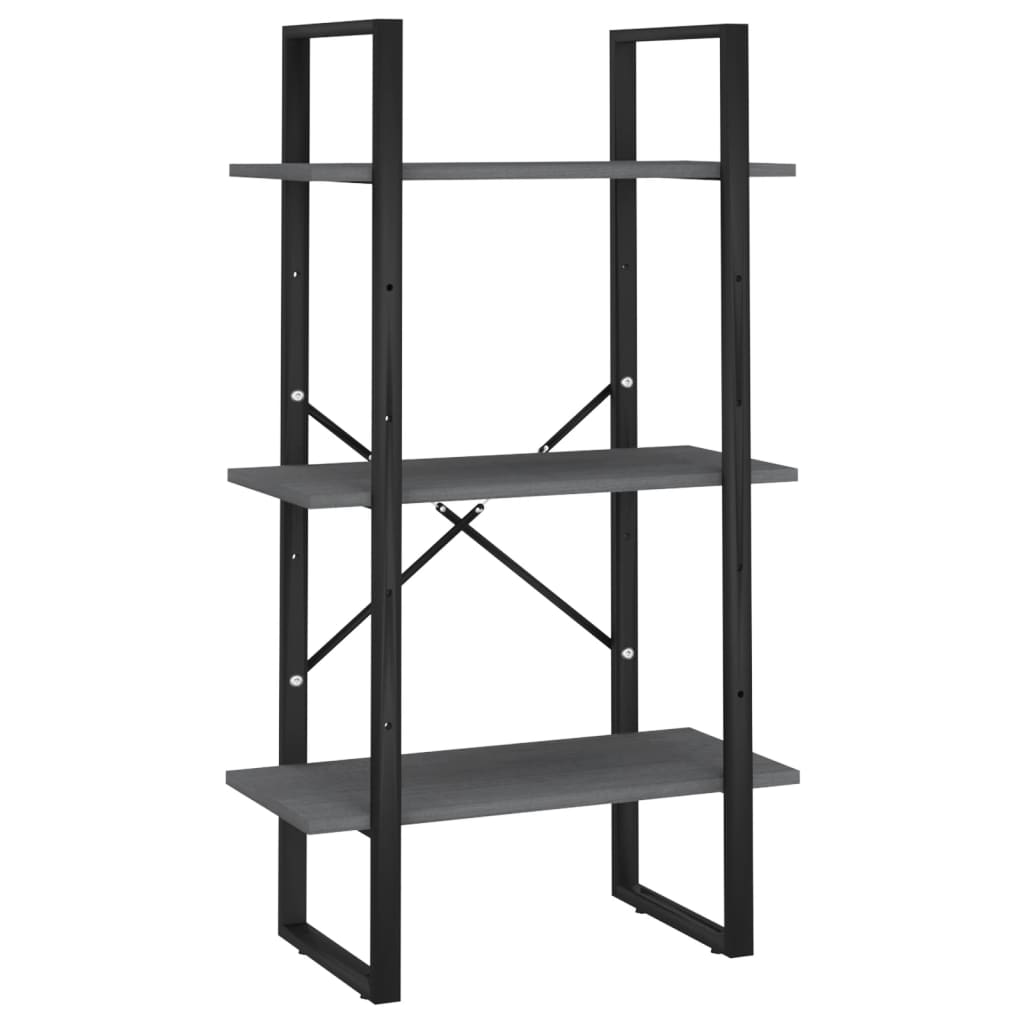 Étagère de rangement Gris 60x30x105 cm Bois de pin massif Bibliothèques vidaXL   