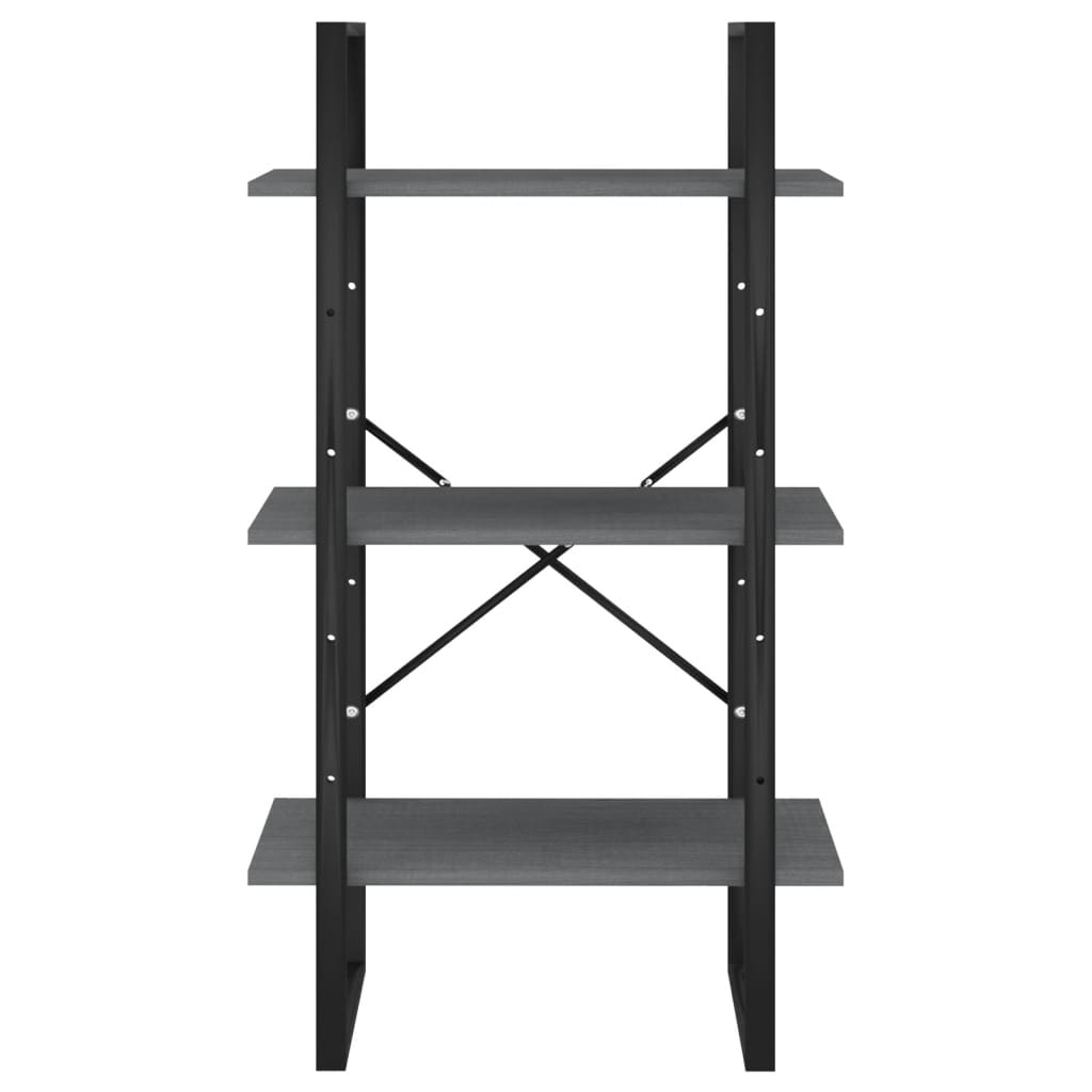 Étagère de rangement Gris 60x30x105 cm Bois de pin massif Bibliothèques vidaXL   