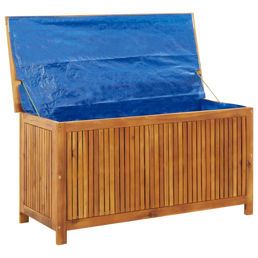 Boîte de rangement de jardin 113x50x58 cm Bois d'acacia solide Coffres de jardin vidaXL   