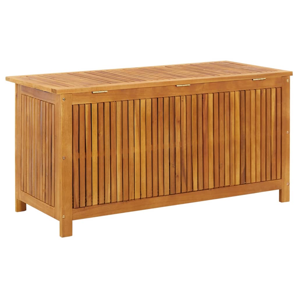 Boîte de rangement de jardin 113x50x58 cm Bois d'acacia solide Coffres de jardin vidaXL   
