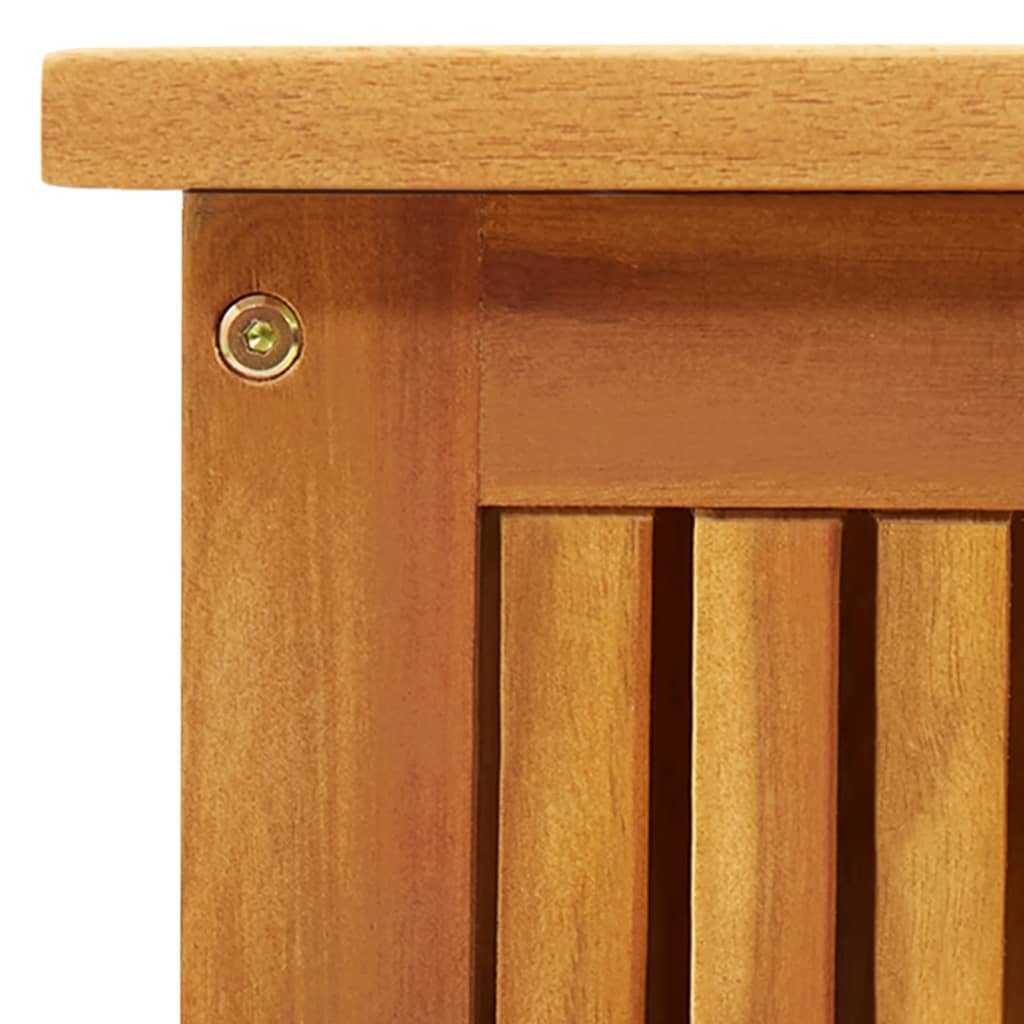 Boîte de rangement de jardin 113x50x58 cm Bois d'acacia solide Coffres de jardin vidaXL   
