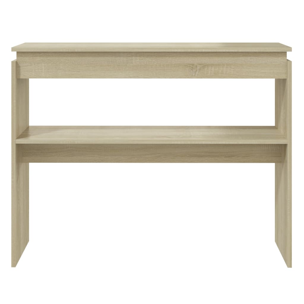 Table console Chêne sonoma 102x30x80 cm Aggloméré Tables d'appoint vidaXL   