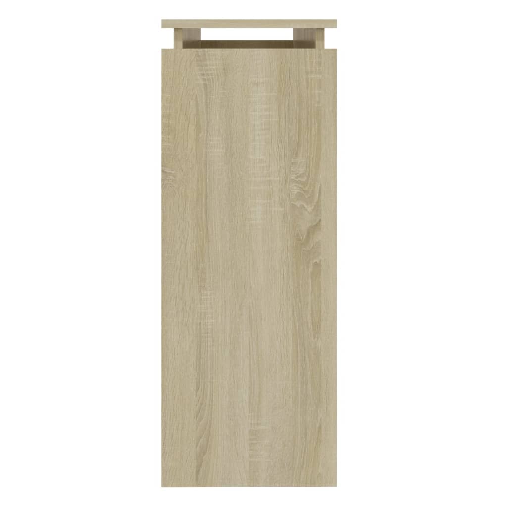 Table console Chêne sonoma 102x30x80 cm Aggloméré Tables d'appoint vidaXL   