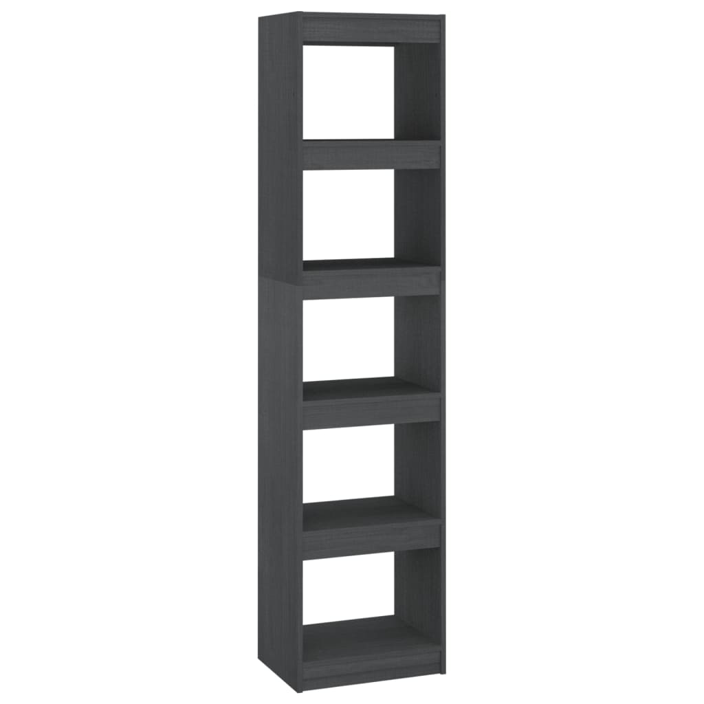 Bibliothèque/Séparateur de pièce Gris 40x30x167,5 cm Pin massif Bibliothèques vidaXL   