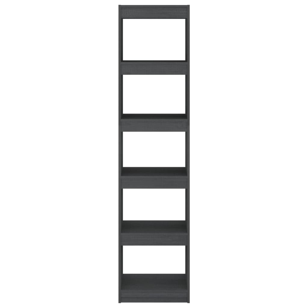 Bibliothèque/Séparateur de pièce Gris 40x30x167,5 cm Pin massif Bibliothèques vidaXL   