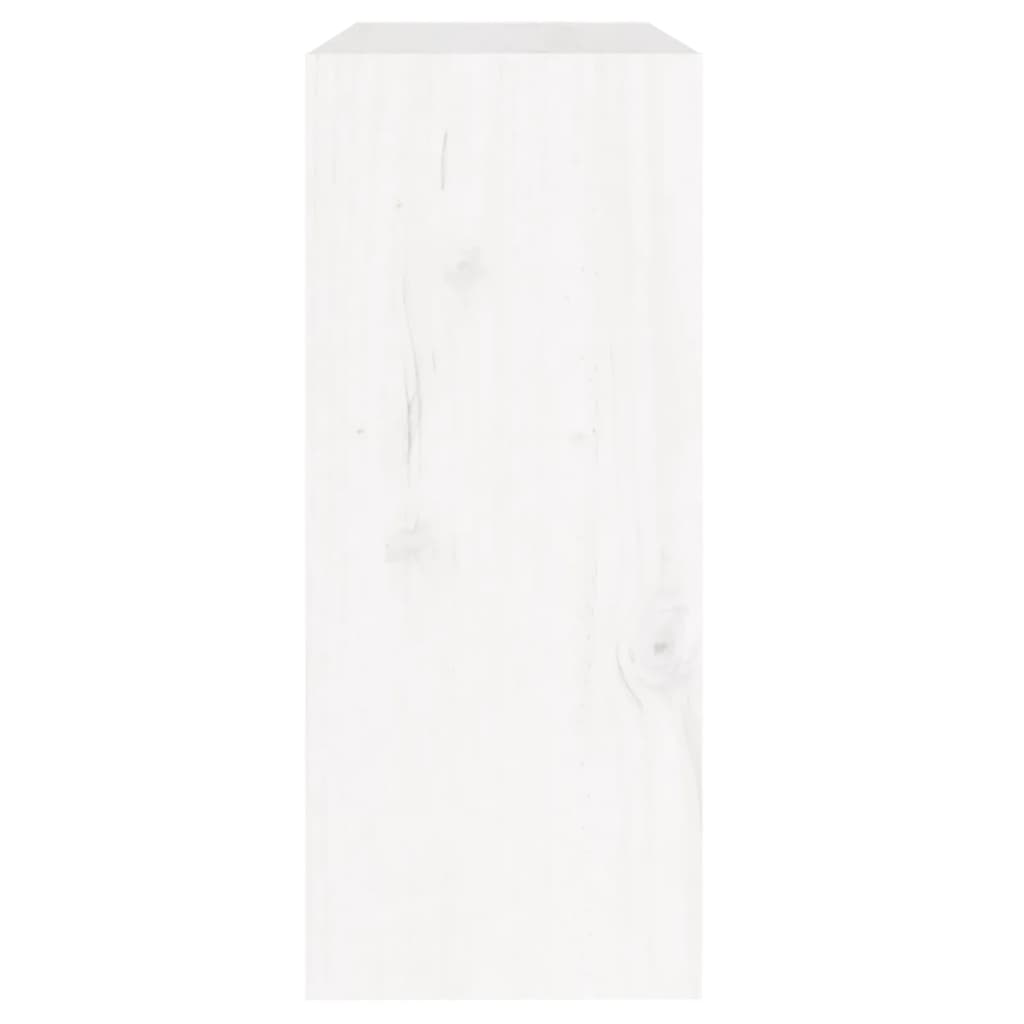 Bibliothèque/Cloison Blanc 60x30x71,5 cm Bois solide de pin Bibliothèques vidaXL   
