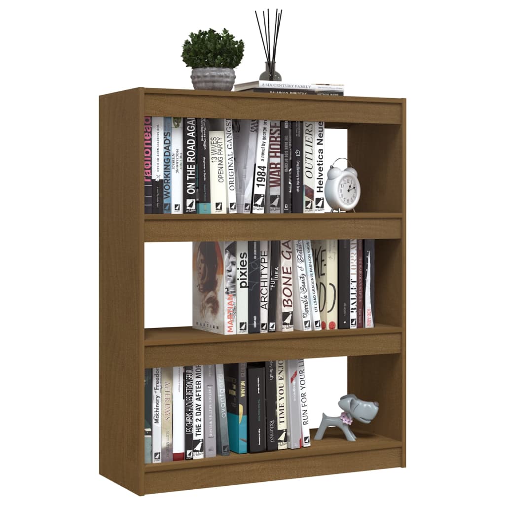 Bibliothèque/Séparateur de pièce Marron miel 100x30x103 cm Pin Bibliothèques vidaXL   