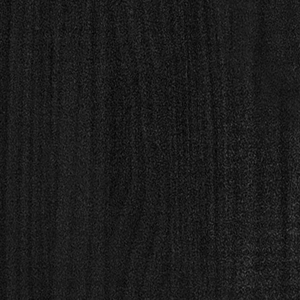 Bibliothèque/Séparateur de pièce Noir 100x30x167,5cm Pin massif Bibliothèques vidaXL   