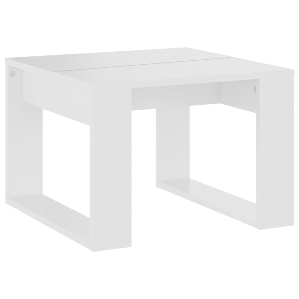 Table d'appoint Blanc 50x50x35 cm Aggloméré Tables d'appoint vidaXL   