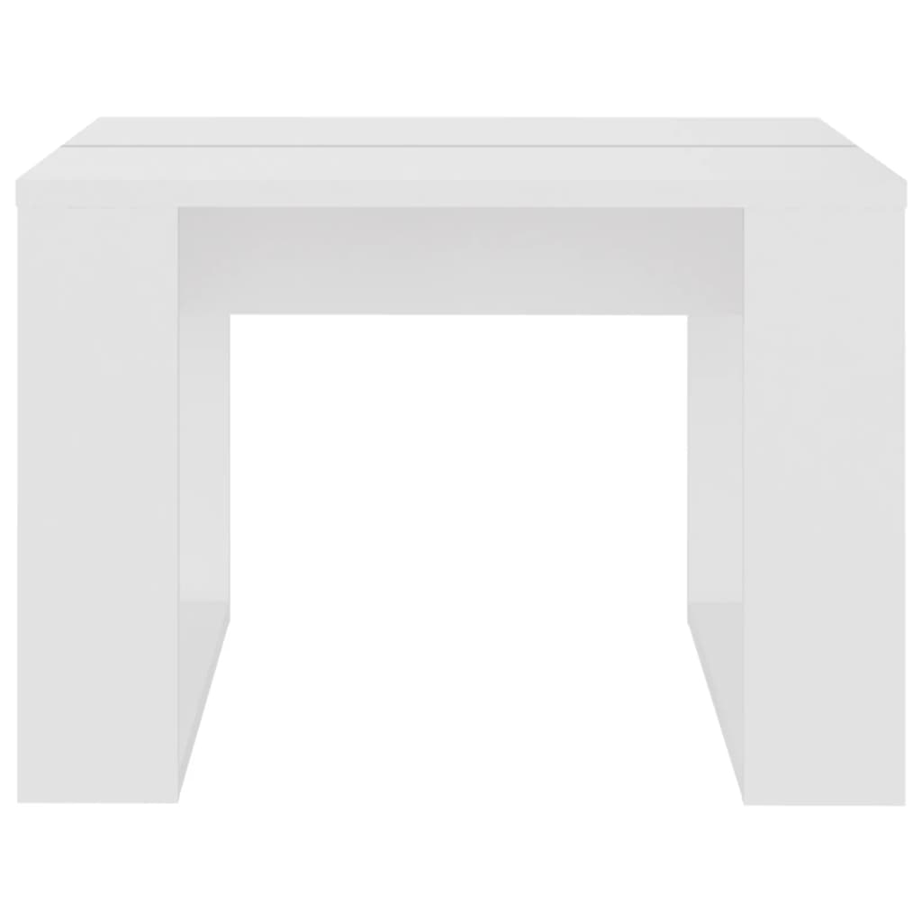 Table d'appoint Blanc 50x50x35 cm Aggloméré Tables basses vidaXL