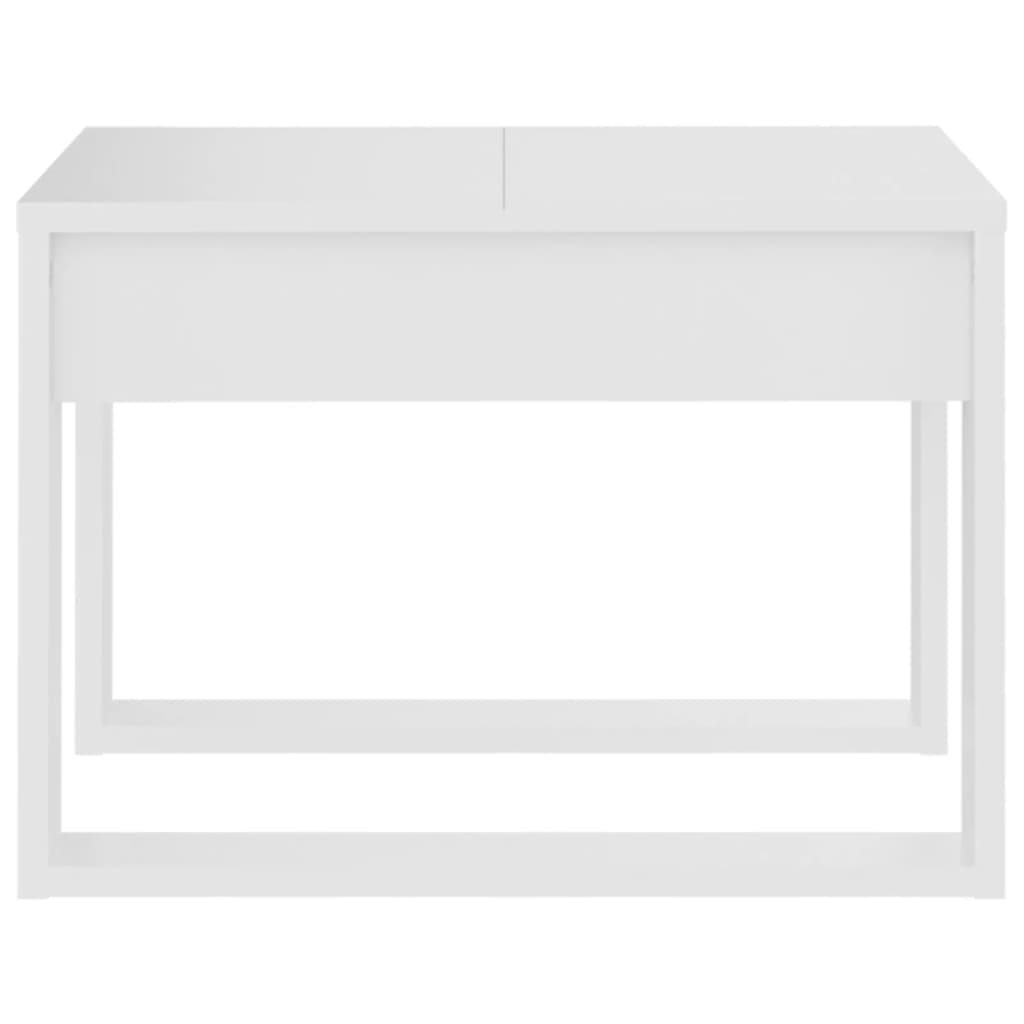 Table d'appoint Blanc 50x50x35 cm Aggloméré Tables basses vidaXL