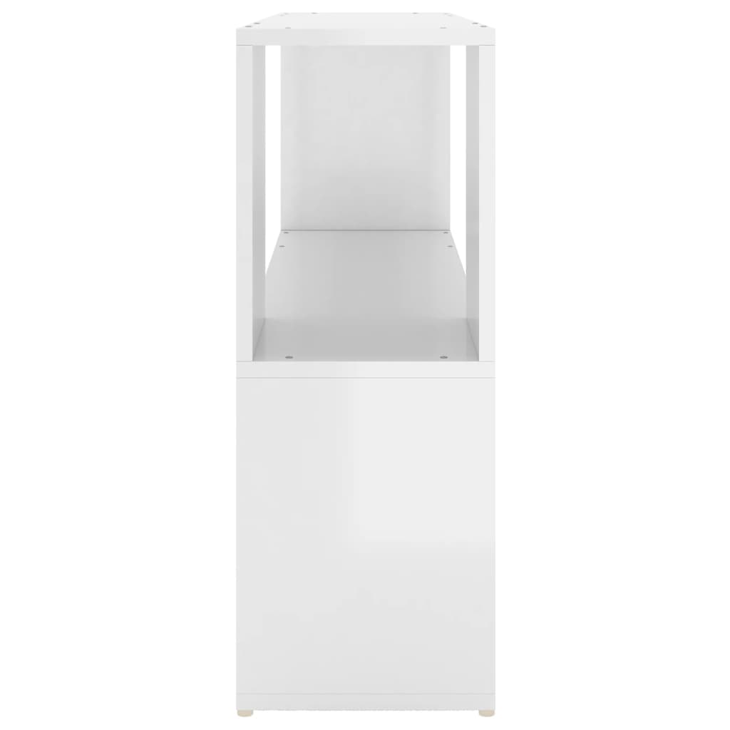 Bibliothèque Blanc brillant 100x24x63 cm Aggloméré Bibliothèques vidaXL   