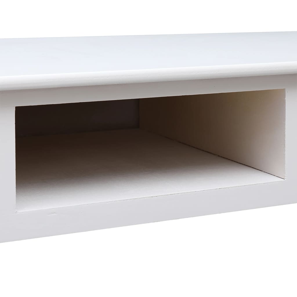 Buffet Blanc 108x45x76 cm Bois de Paulownia massif Bureaux vidaXL   