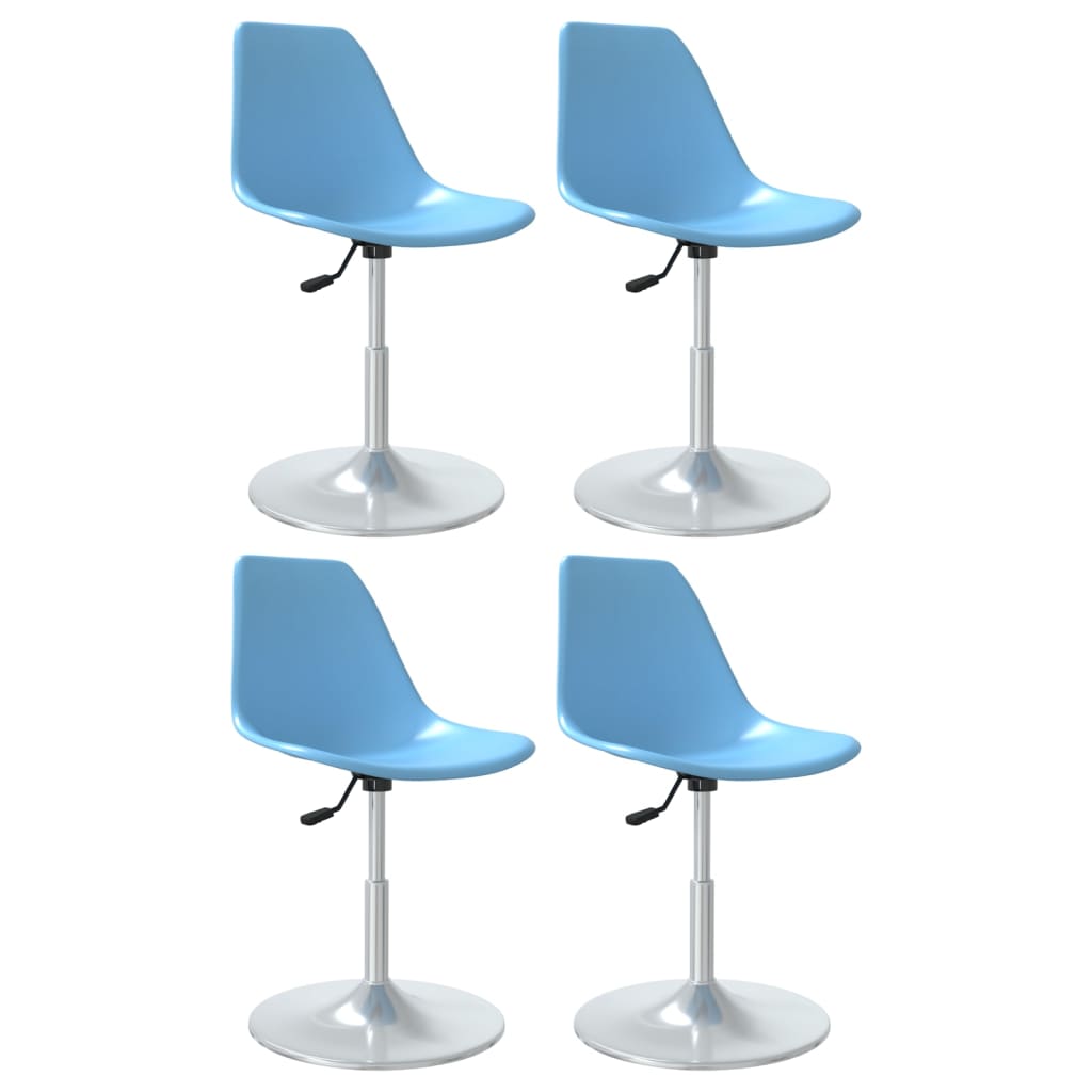 Chaises à manger pivotantes lot de 4 bleu PP Chaises de cuisine vidaXL   