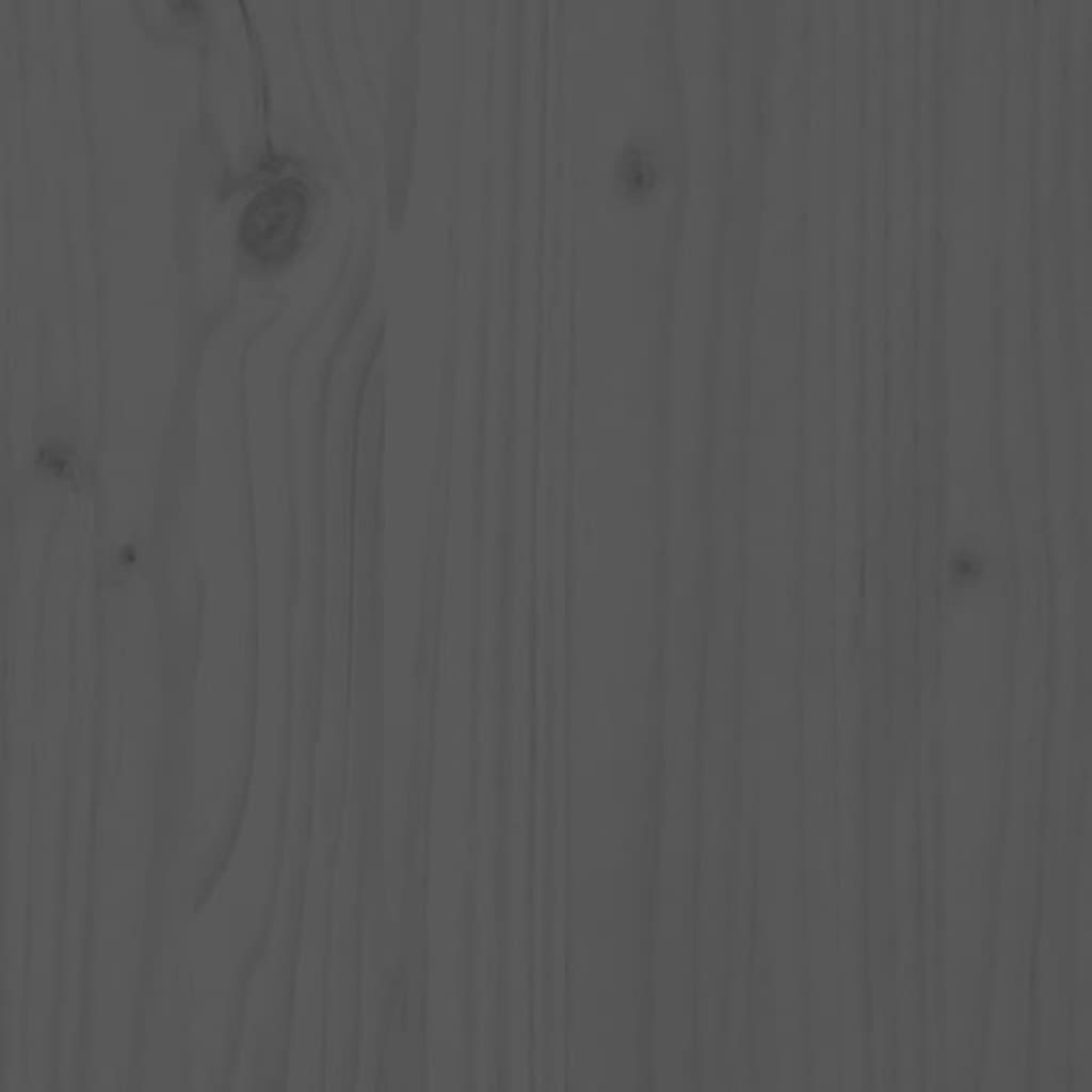 Cadre de lit Gris Bois de pin massif 160x200 cm Lits & cadres de lit vidaXL   