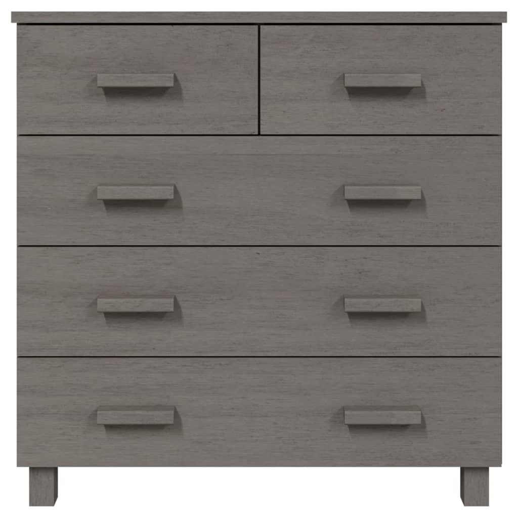 Buffet HAMAR Gris clair 79x40x80 cm Bois massif de pin Buffets & bahuts vidaXL   