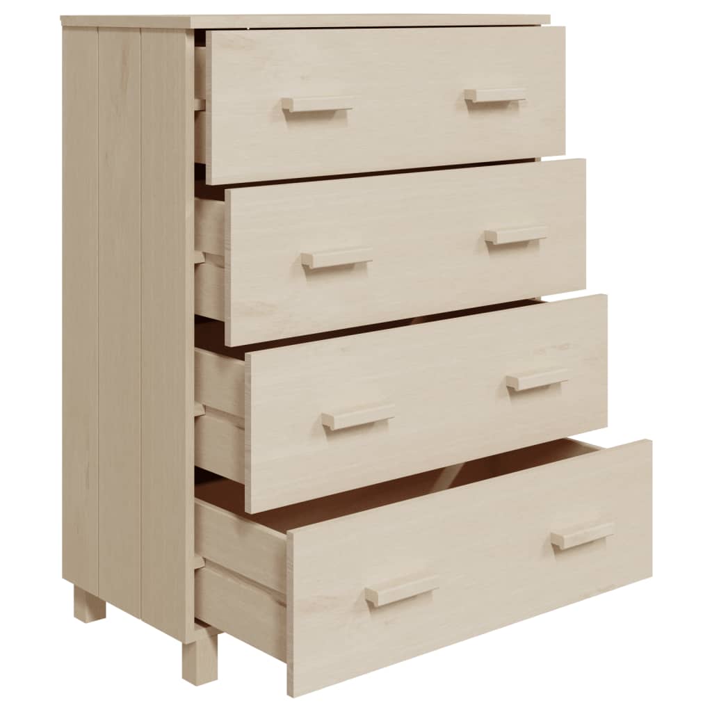 Buffet HAMAR Marron miel 79x40x103,5 cm Bois massif de pin Buffets & bahuts vidaXL   
