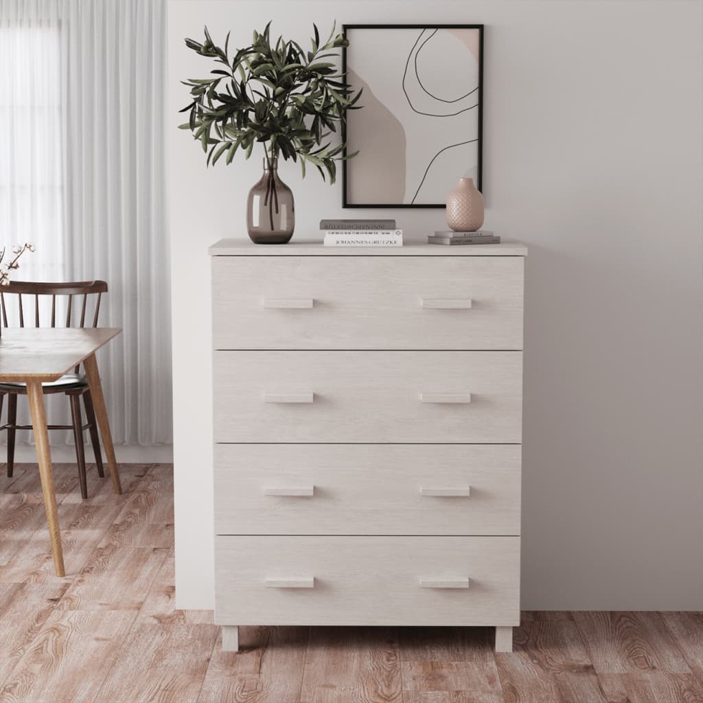 Buffet HAMAR Blanc 79x40x103,5 cm Bois massif de pin Buffets & bahuts vidaXL   