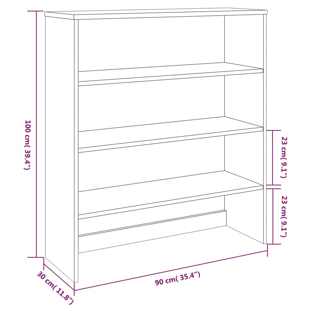 Dessus de buffet HAMAR Marron miel 90x30x100 cm Bois de pin Buffets & bahuts vidaXL   
