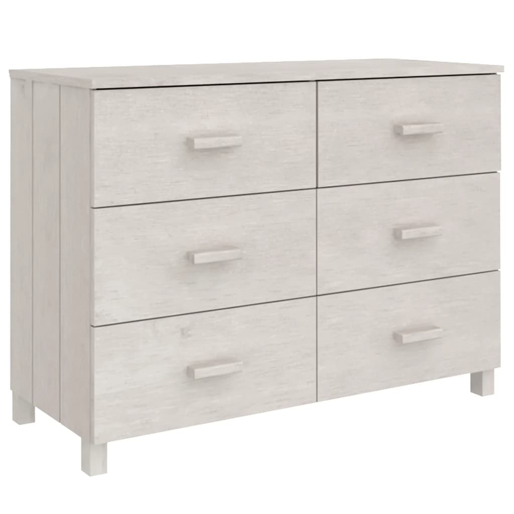 Buffet MOLDE Blanc 113x40x80 cm Bois massif de pin Buffets & bahuts vidaXL   