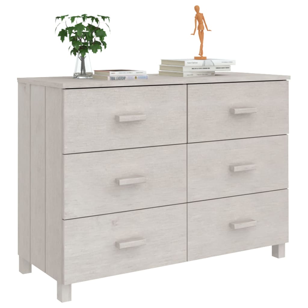 Buffet MOLDE Blanc 113x40x80 cm Bois massif de pin Buffets & bahuts vidaXL   
