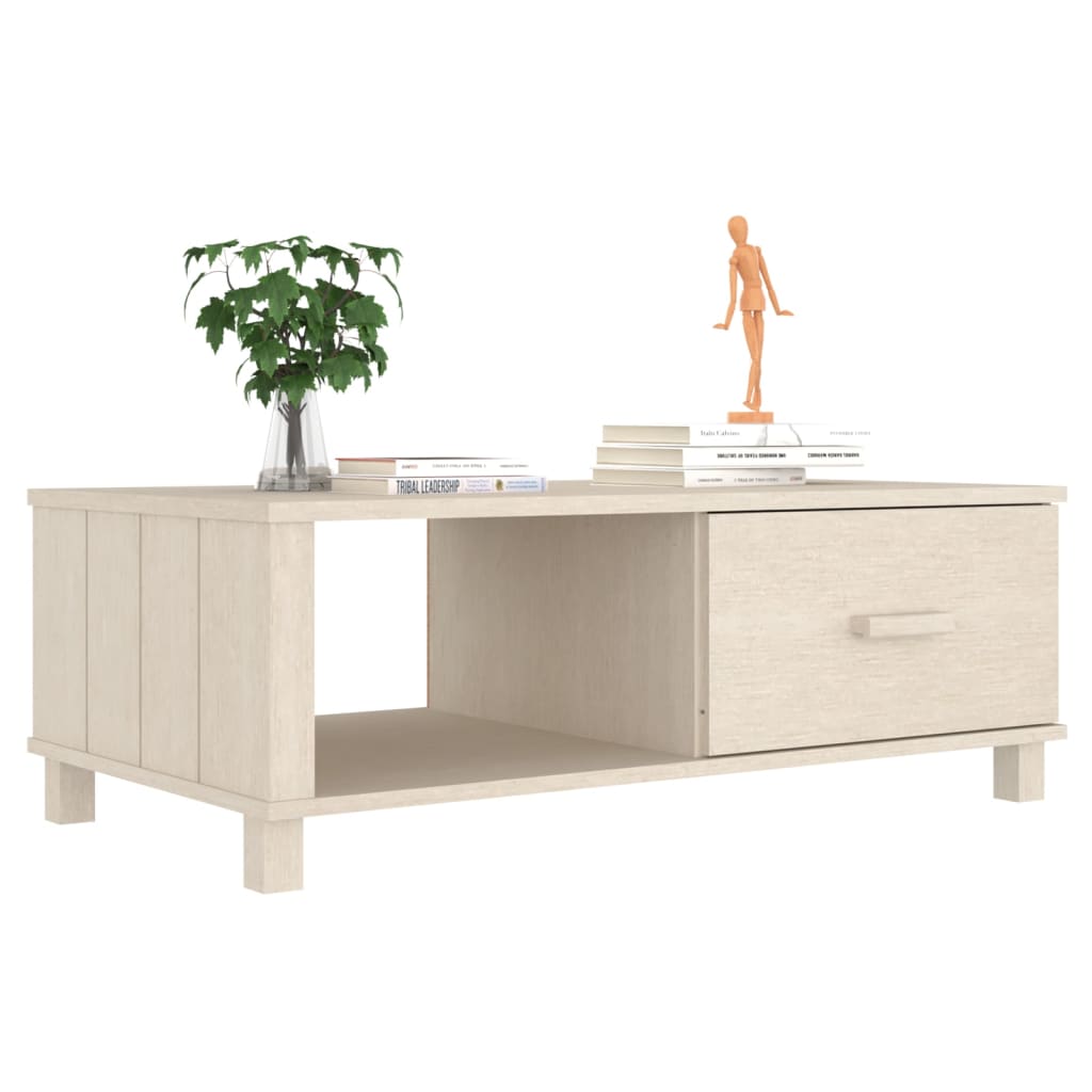 Table basse HAMAR Marron miel 100x55x35 cm Bois massif de pin Tables basses vidaXL   