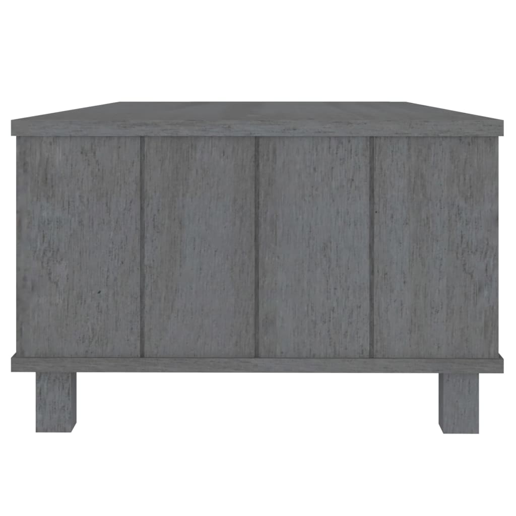 Table basse HAMAR Gris foncé 100x55x35 cm Bois massif de pin Tables basses vidaXL   
