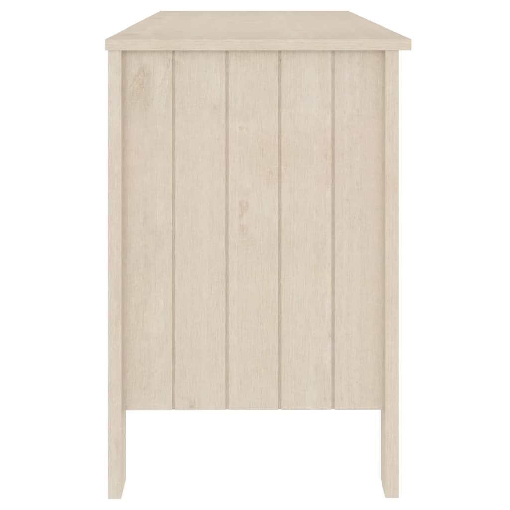 Bureau HAMAR Marron miel 113x50x75 cm Bois massif de pin Bureaux vidaXL   