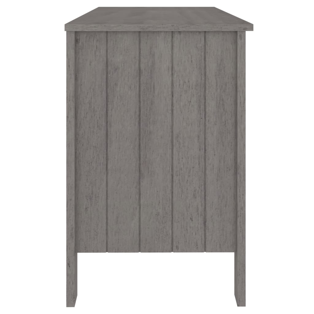 Bureau HAMAR Gris clair 113x50x75 cm Bois massif de pin Bureaux vidaXL   