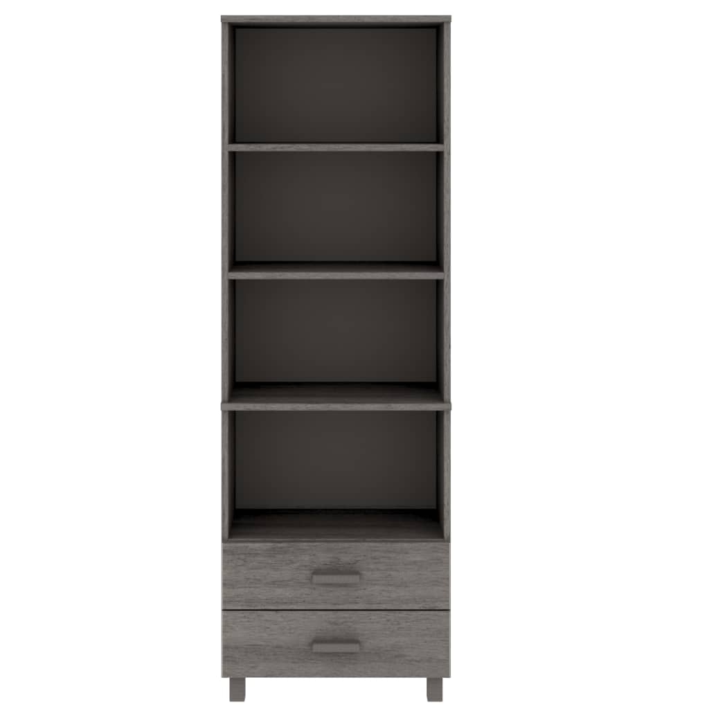 Buffet HAMAR Gris clair 60x35x180 cm Bois de pin massif Buffets & bahuts vidaXL   