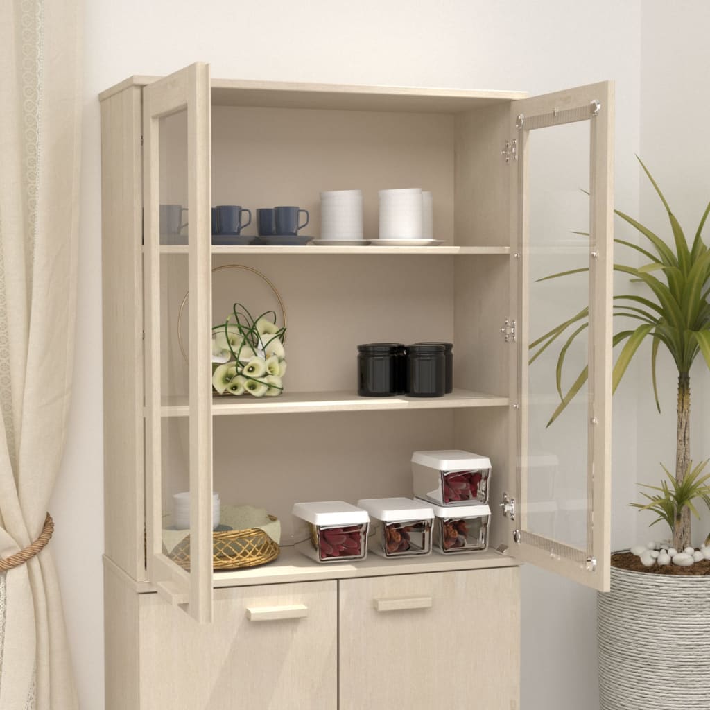 Dessus de buffet HAMAR Marron miel 85x35x100 cm Bois de pin Buffets & bahuts vidaXL   