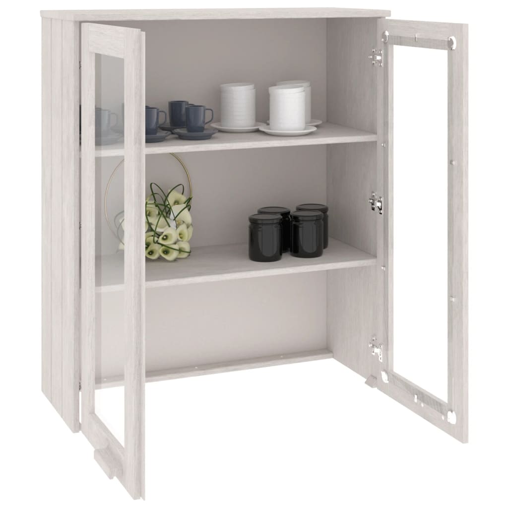 Dessus de buffet HAMAR Blanc 85x35x100 cm Bois de pin massif Buffets & bahuts vidaXL   