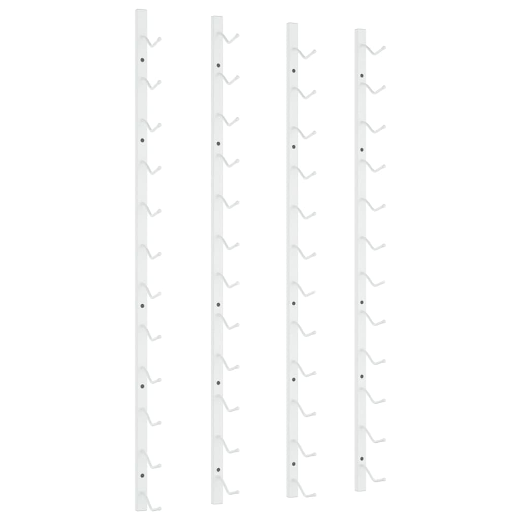 Casier à vin mural pour 12 bouteilles 2 pcs Blanc Fer Casiers à bouteilles vidaXL   
