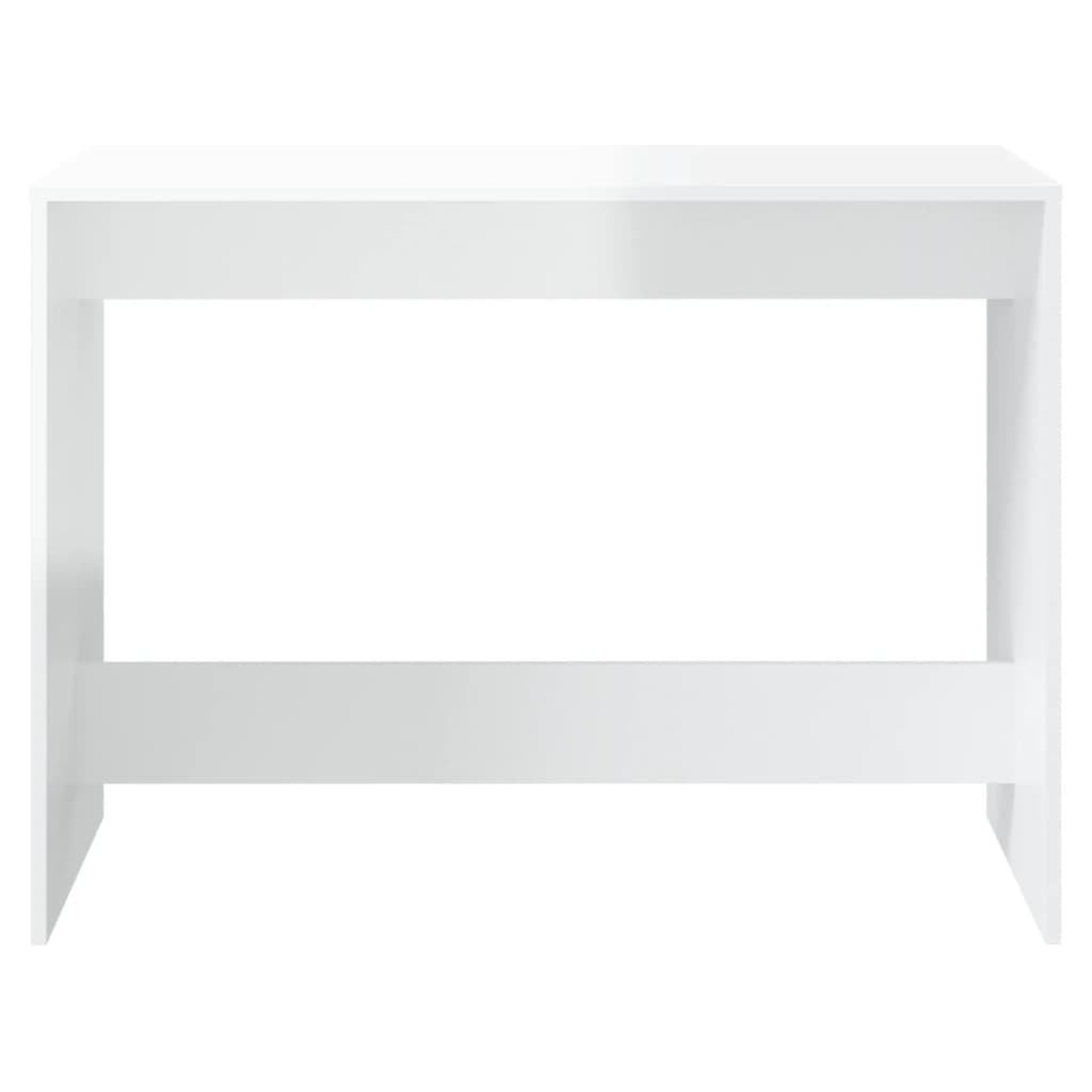Ensembles de salle à manger 3 pcs Blanc brillant Aggloméré Meubles de salle à manger vidaXL   